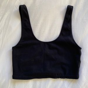 Aritzia Black Cropped Tank Top